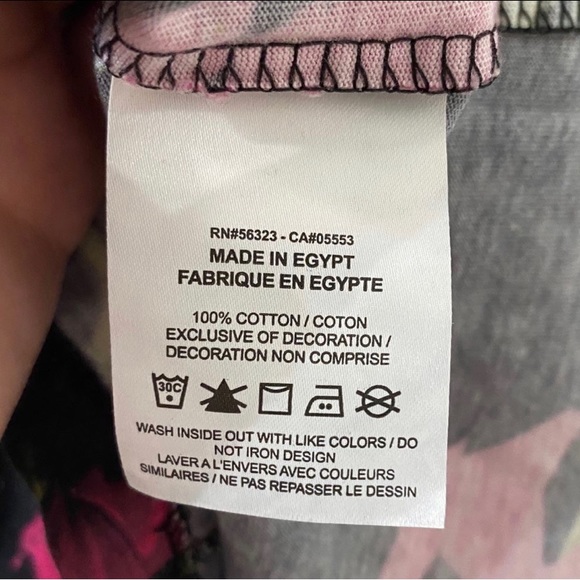 SOLD 🩷🖤 Nike Sportswear Pink Black Floral T-Shirt Neon Swoosh - Men Size Large - Picture 8 of 9